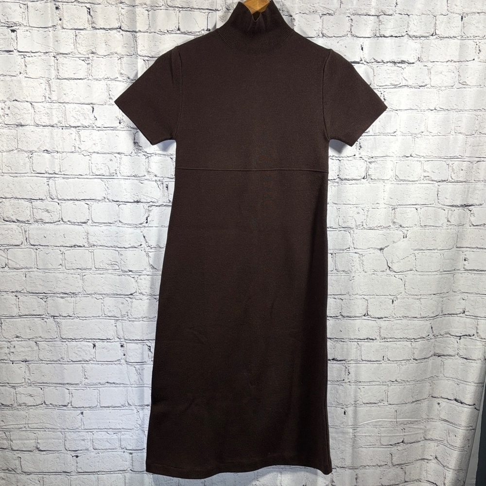 Zara Dark Brown Midi Dress